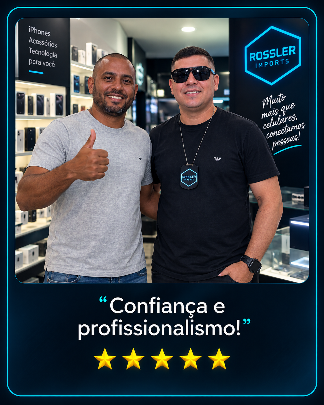 Cliente Rossler Imports na loja